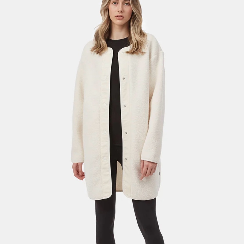 Tentree Ecoloft Longline Sherpa Jacket Size Medium